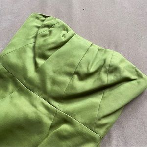 J Crew Strapless Dress - Chartreuse Green, Size 2